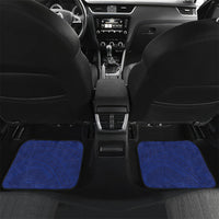 Personalised Nauru Angam Day Car Mats Gold Navy Tribal Pattern