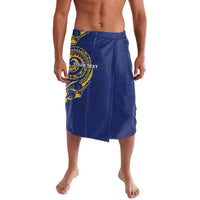 Personalised Nauru Angam Day Lavalava Gold Navy Tribal Pattern
