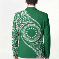 Cook Islands Gospel Day Blazer Green Tribal Curves