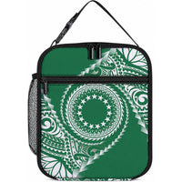 Cook Islands Gospel Day Lunch Bag Green Tribal Curves