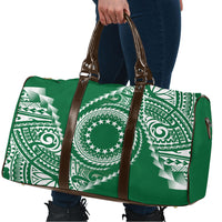 Cook Islands Gospel Day Travel Bag Green Tribal Curves