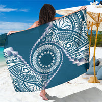 Cook Islands Gospel Day Sarong Blue Tribal Curves