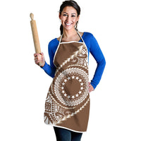 Cook Islands Gospel Day Apron Brown Tribal Curves