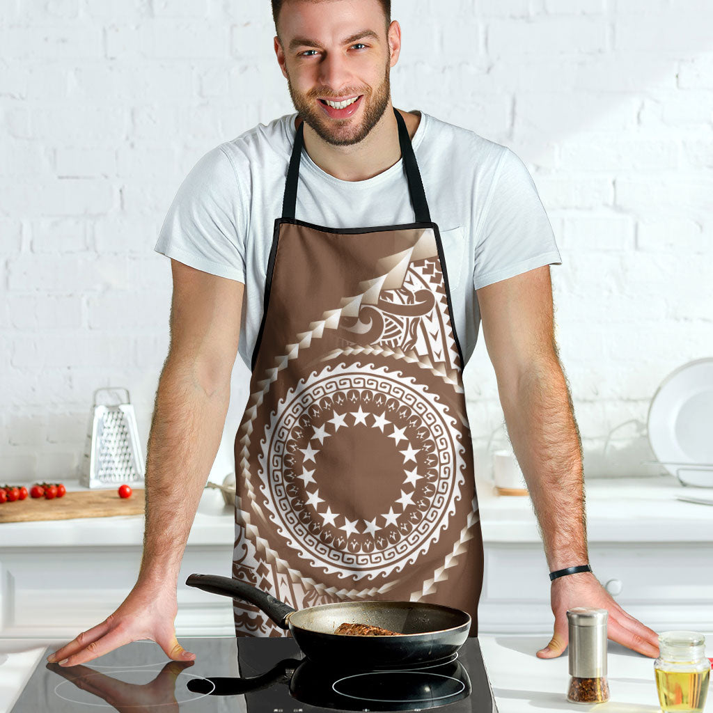 Cook Islands Gospel Day Apron Brown Tribal Curves