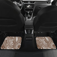 Cook Islands Gospel Day Car Mats Brown Tribal Curves
