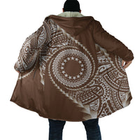 Cook Islands Gospel Day Cloak Brown Tribal Curves