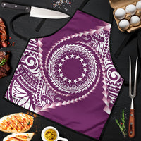 Cook Islands Gospel Day Apron Maroon Tribal Curves