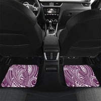 Cook Islands Gospel Day Car Mats Maroon Tribal Curves
