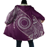 Cook Islands Gospel Day Cloak Maroon Tribal Curves