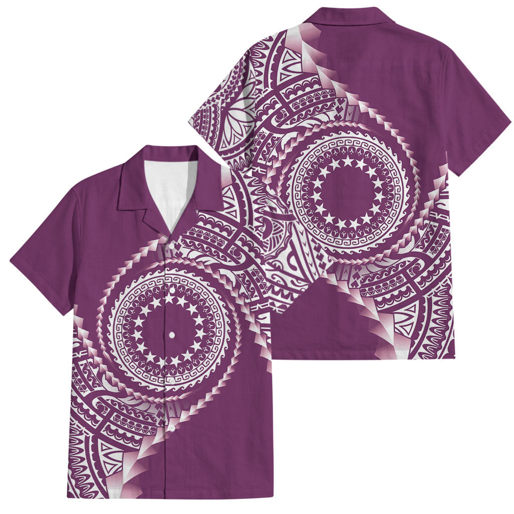 Cook Islands Gospel Day Family Matching Long Sleeve Bodycon Dress and Hawaiian Shirt Maroon Tribal Curves