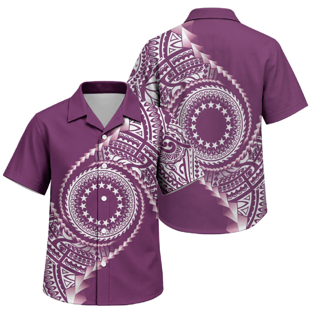 Cook Islands Gospel Day Family Matching Long Sleeve Bodycon Dress and Hawaiian Shirt Maroon Tribal Curves
