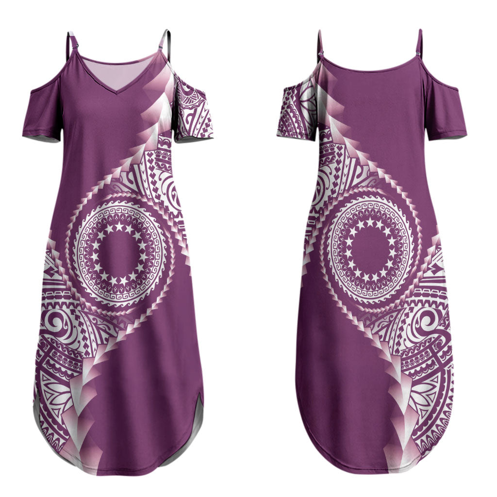 Cook Islands Gospel Day Family Matching Summer Maxi Dress and Hawaiian Shirt Maroon Tribal Curves