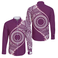 Cook Islands Gospel Day Family Matching Summer Maxi Dress and Hawaiian Shirt Maroon Tribal Curves