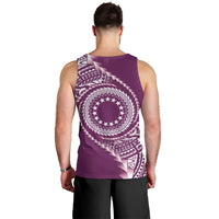 Cook Islands Gospel Day Men Tank Top Maroon Tribal Curves