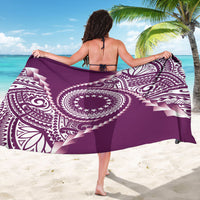 Cook Islands Gospel Day Sarong Maroon Tribal Curves