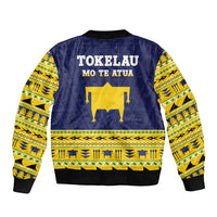 Tokelau Christmas Bomber Jacket Tokelauan Turtle Santa Sleigh