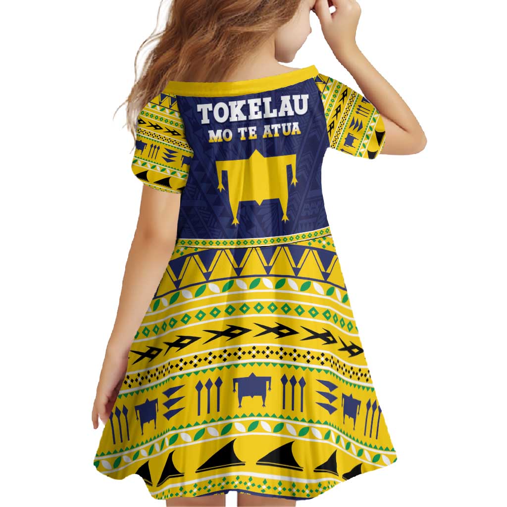 Tokelau Christmas Family Matching Short Sleeve Bodycon Dress and Hawaiian Shirt Tokelauan Turtle Santa Sleigh LT05 - Polynesian Pride