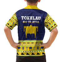 Tokelau Christmas Family Matching Tank Maxi Dress and Hawaiian Shirt Tokelauan Turtle Santa Sleigh LT05 - Polynesian Pride