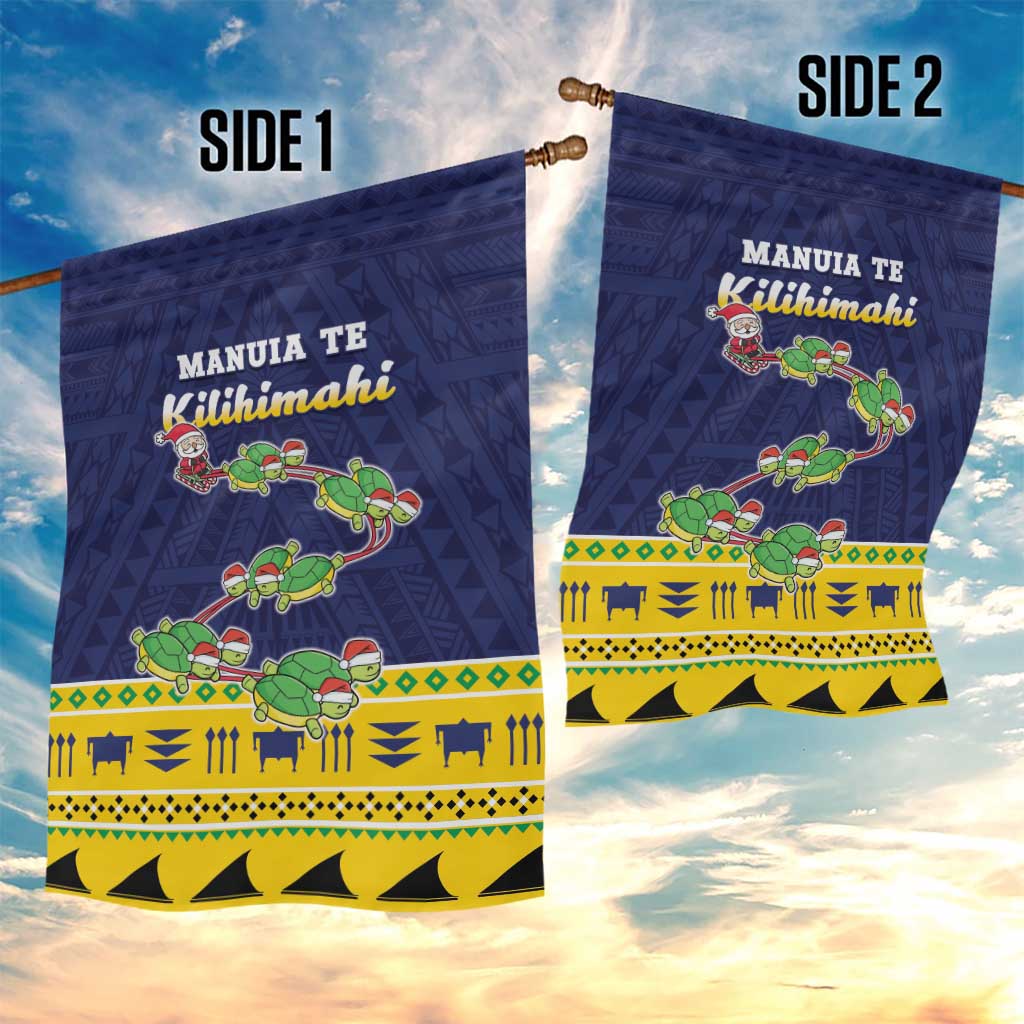 Tokelau Christmas Garden Flag Tokelauan Turtle Santa Sleigh LT05 - Polynesian Pride