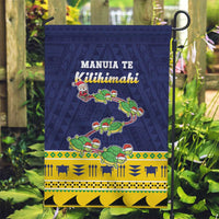 Tokelau Christmas Garden Flag Tokelauan Turtle Santa Sleigh LT05 Garden Flag Yellow - Polynesian Pride