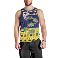 Tokelau Christmas Men Tank Top Tokelauan Turtle Santa Sleigh LT05 - Polynesian Pride