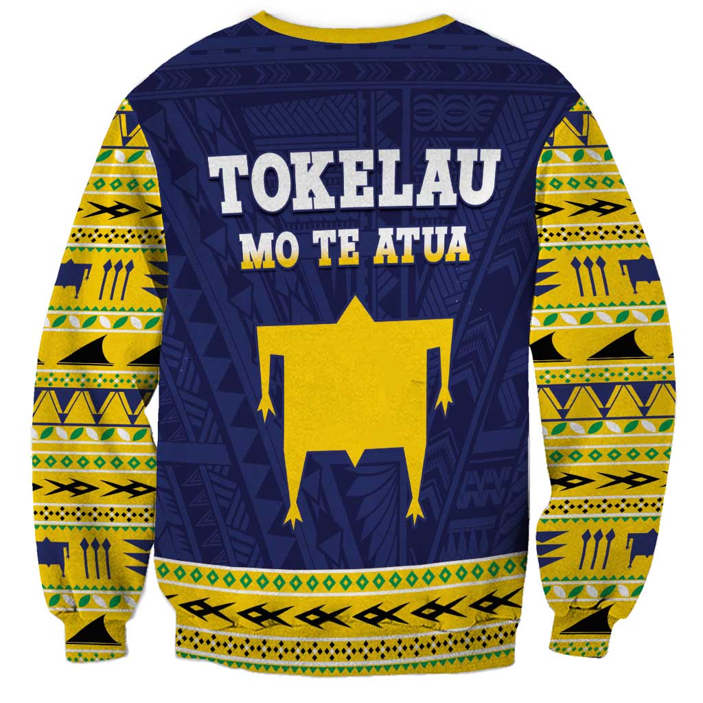 Tokelau Christmas Sweatshirt Tokelauan Turtle Santa Sleigh LT05 - Polynesian Pride
