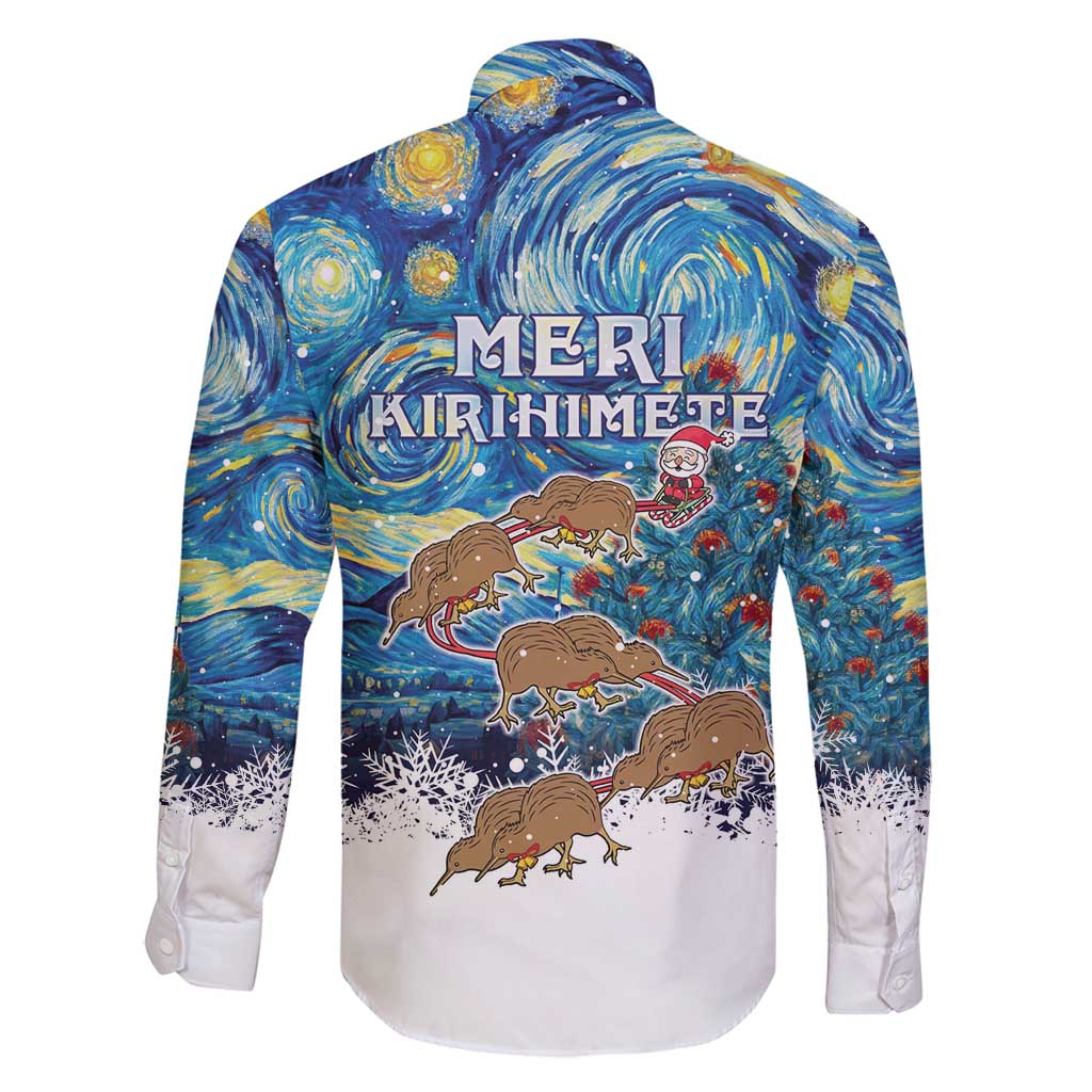 New Zealand Christmas Family Matching Puletasi and Hawaiian Shirt Kiwis Santa Sleigh Starry Night Style