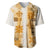Hawaiian Quilt Baseball Jersey Vintage Pattern Brown LT05 Brown - Polynesian Pride