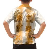 Hawaiian Quilt Family Matching Summer Maxi Dress and Hawaiian Shirt Vintage Pattern Brown LT05 - Polynesian Pride