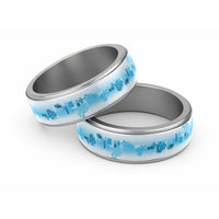 Hawaiian Quilt Classic Ring Vintage Pattern Blue - Polynesian Pride