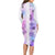 Hawaiian Quilt Long Sleeve Bodycon Dress Vintage Pattern Galaxy LT05 - Polynesian Pride