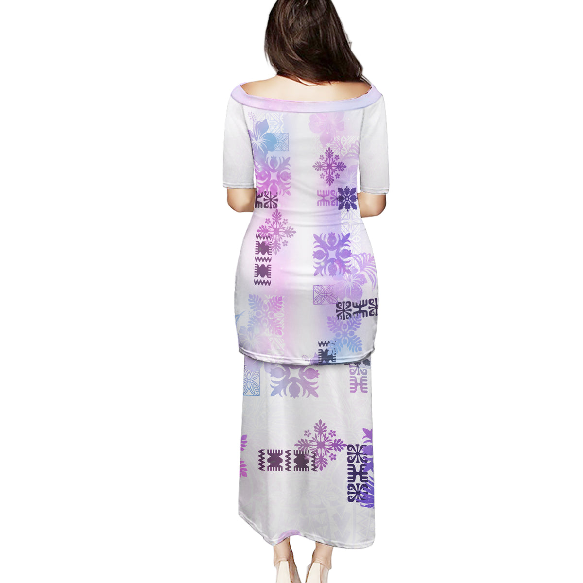 Hawaiian Quilt Puletasi Vintage Pattern Galaxy LT05 - Polynesian Pride