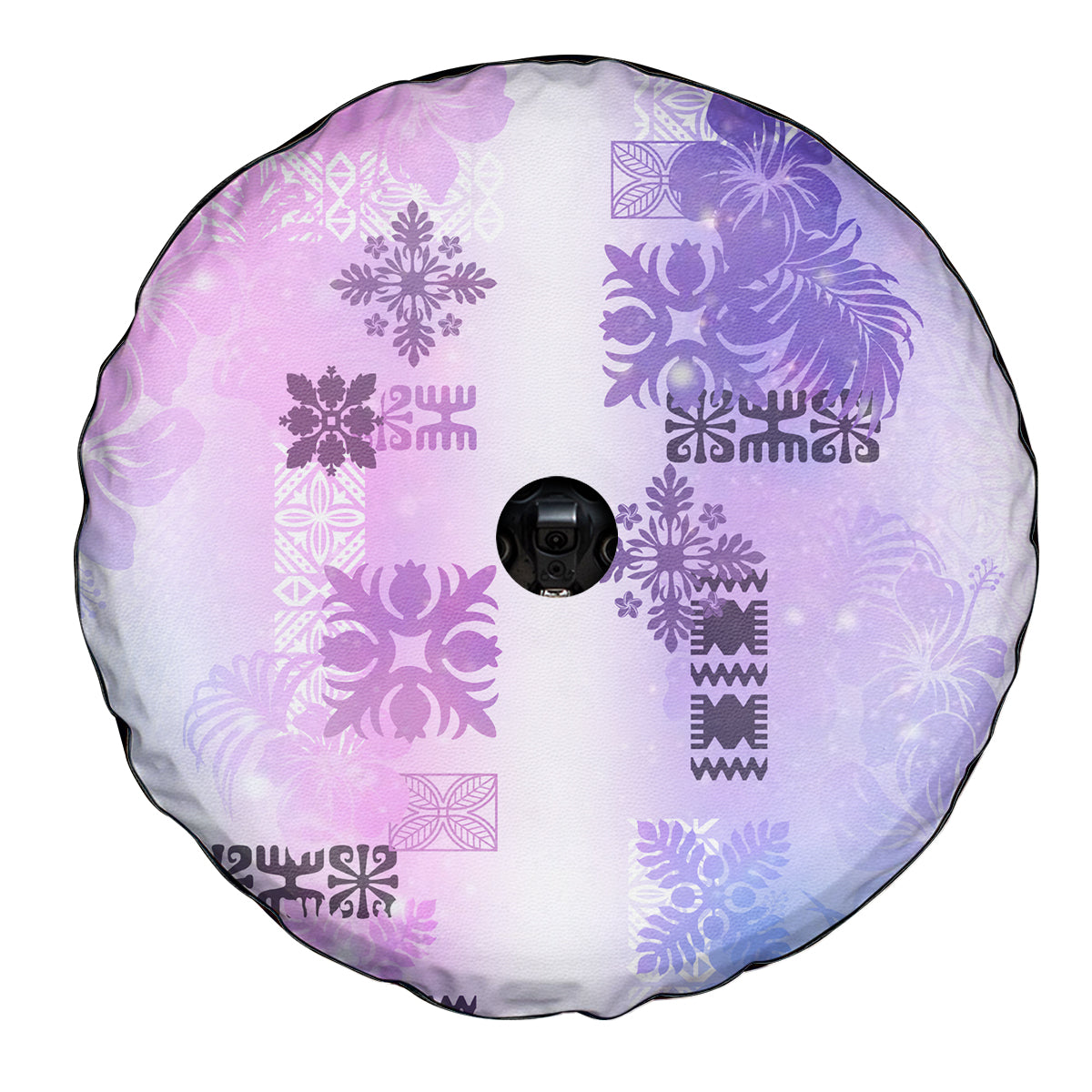 Hawaiian Quilt Spare Tire Cover Vintage Pattern Galaxy LT05 - Polynesian Pride