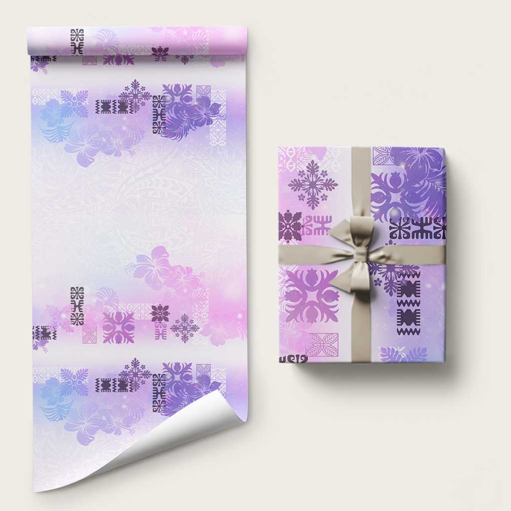 Hawaiian Quilt Wrapping Paper Vintage Pattern Galaxy LT05 58" × 23" Galaxy - Polynesian Pride