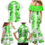 Hawaiian Quilt Family Matching Mermaid Dress and Hawaiian Shirt Vintage Pattern Green LT05 - Polynesian Pride