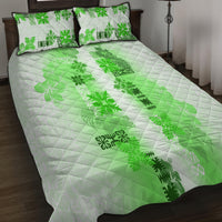 Hawaiian Quilt Quilt Bed Set Vintage Pattern Green LT05 - Polynesian Pride