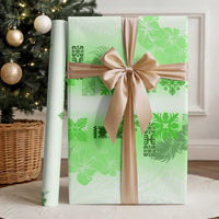 Hawaiian Quilt Wrapping Paper Vintage Pattern Green - Polynesian Pride