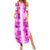 Hawaiian Quilt Summer Maxi Dress Vintage Pattern Pink LT05 Women Pink - Polynesian Pride