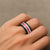 Hawaiian Quilt Spinner Ring Vintage Pattern Red - Polynesian Pride