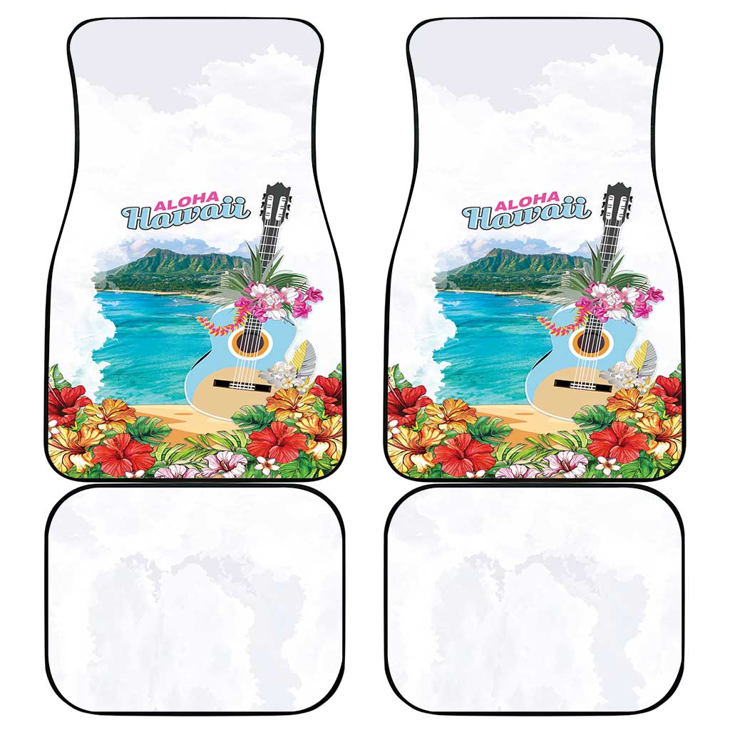 Aloha Hawaii Waikiki Beach Landscape Car Mats