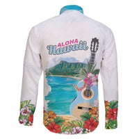 Aloha Hawaii Waikiki Beach Landscape Family Matching Tank Maxi Dress and Hawaiian Shirt LT05 - Polynesian Pride