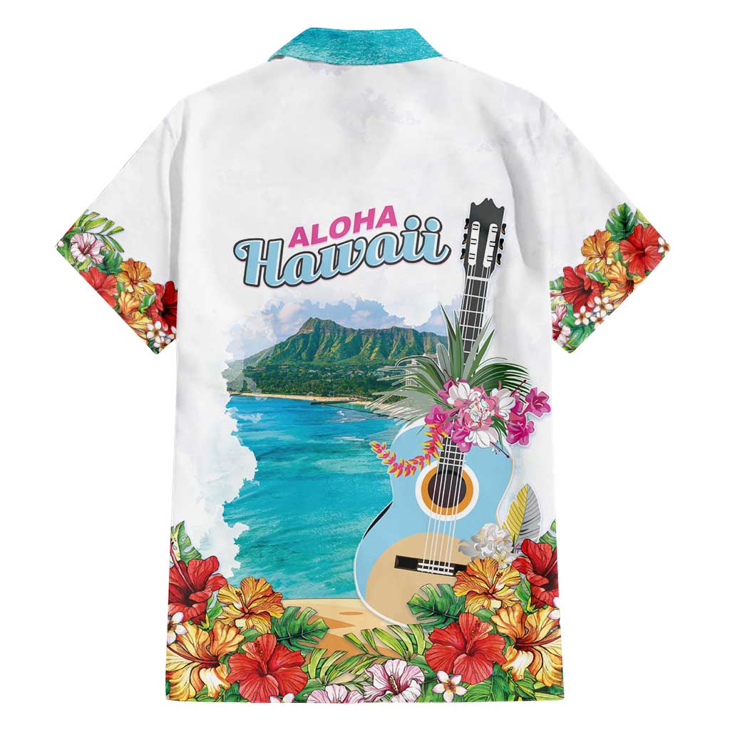 Aloha Hawaii Waikiki Beach Landscape Hawaiian Shirt