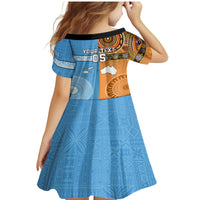 Custom Fiji Tapa And Australia Aboriginal Together Family Matching Mermaid Dress and Hawaiian Shirt LT05 - Polynesian Pride