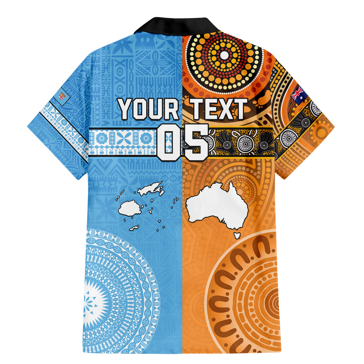 Custom Fiji Tapa And Australia Aboriginal Together Family Matching Mermaid Dress and Hawaiian Shirt LT05 - Polynesian Pride