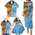 Custom Fiji Tapa And Australia Aboriginal Together Family Matching Puletasi Dress and Hawaiian Shirt LT05 - Polynesian Pride