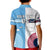Custom Fiji And USA Palm Tree With Eagle Kid Polo Shirt LT05 - Polynesian Pride