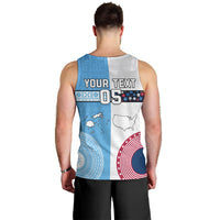 Custom Fiji And USA Palm Tree With Eagle Men Tank Top LT05 - Polynesian Pride