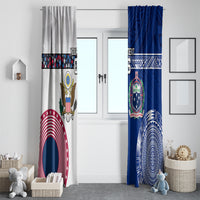 Custom Samoa And USA Together Window Curtain LT05 - Polynesian Pride
