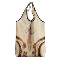 Tonga Women's Day Grocery Bag With Polynesian Pattern