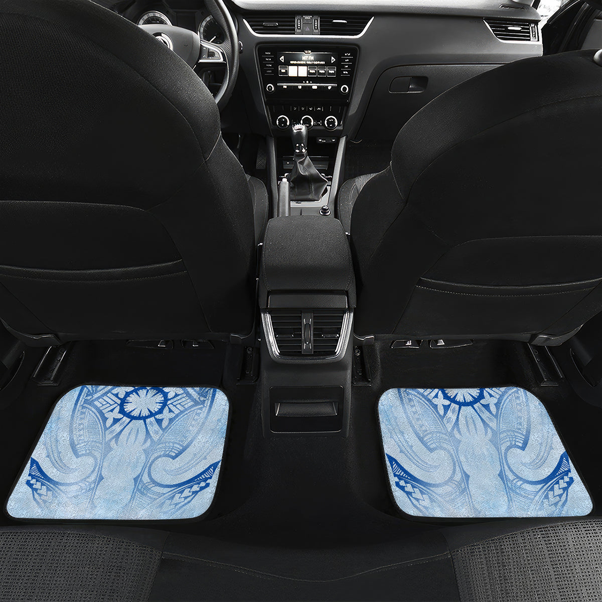 Cook Islands Women's Day Car Mats With Polynesian Pattern